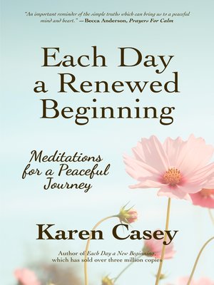 cover image of Each Day a Renewed Beginning